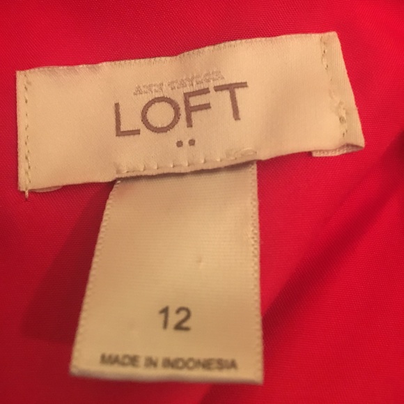 Loft - size 12 Red dress - Picture 2 of 3